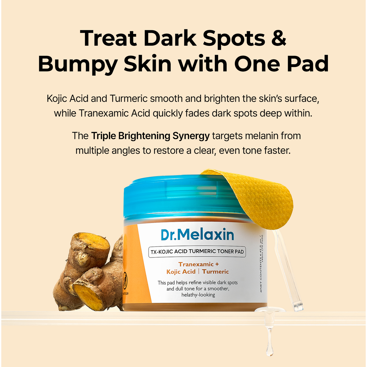 Kojic Acid Turmeric TX Toner Pad 70pads - image 5